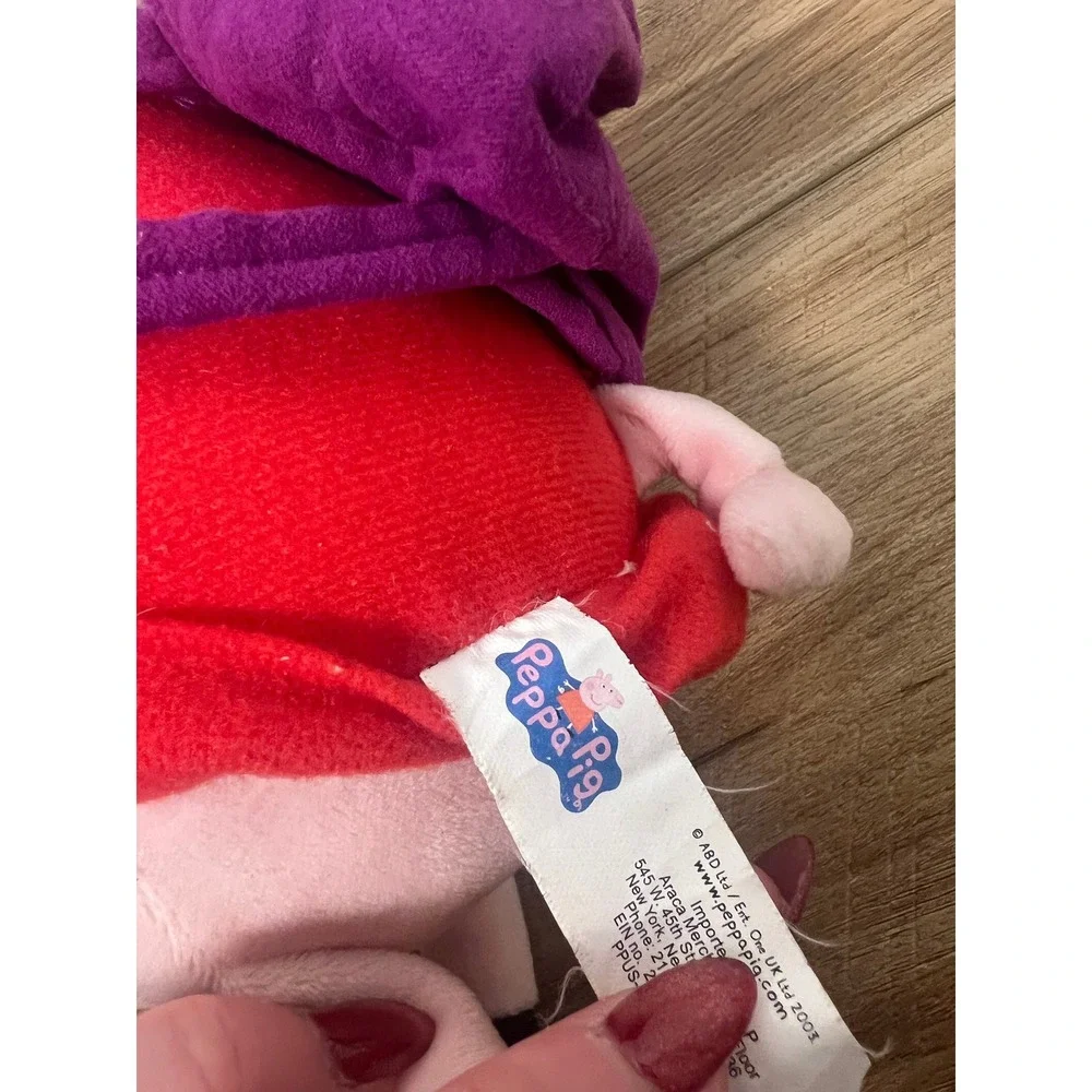 Peppa Pig Plush Toy Kids Small Pink Red Purple Backpack Stuffed Animal